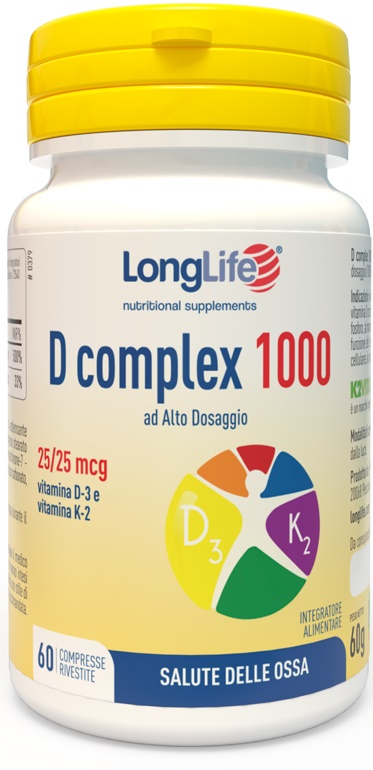 LONGLIFE D COMPLEX 1000 60 COMPRESSE - Farmaunclick.it