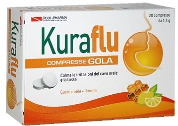 KURAFLU GOLA LIMONE/MIELE 20 COMPRESSE - Farmaunclick.it