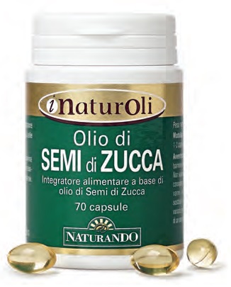 I NATUROLI OLIO DI SEMI DI ZUCCA 70 CAPSULE - Farmaunclick.it