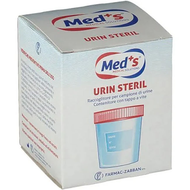 MEDS CONTENITORE URINA STERILE SOTTOVUOTO 120 ML - Farmaunclick.it