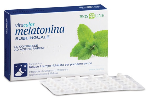 BIOS LINE VITACALM MELATONINA SUBLINGUALE 60 COMPRESSE 1 MG - Farmaunclick.it