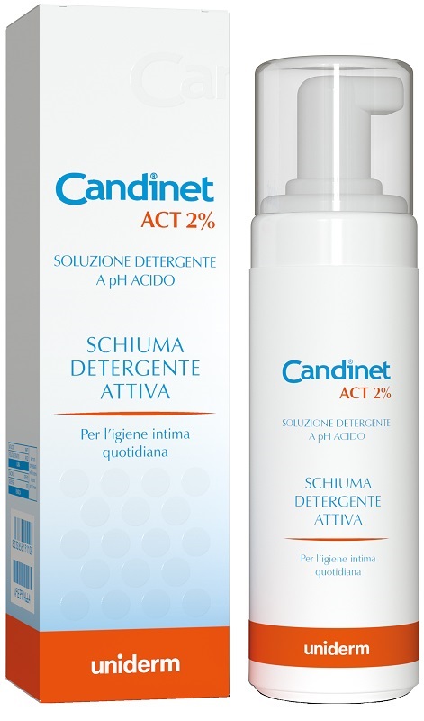 CANDINET ACT 2% SCHIUMA DETERGENTE ATTIVA 150 ML - Farmaunclick.it