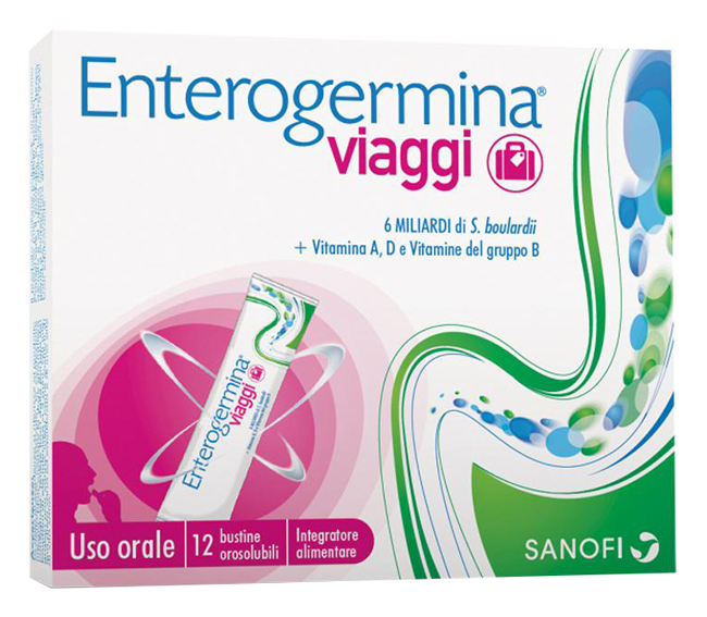 ENTEROGERMINA VIAGGI 12 BUSTINE OROSOLUBILI CONFEZIONE STANDARD - Farmaunclick.it