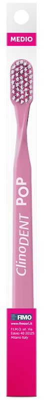 CLINODENT POP ROSA SPAZZOLINO DA DENTI MEDIO - Farmaunclick.it