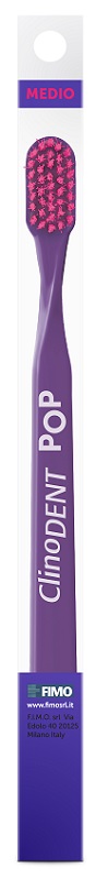 CLINODENT POP VIOLA SPAZZOLINO DA DENTI MEDIO - Farmaunclick.it