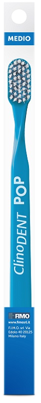 CLINODENT POP BLU SPAZZOLINO DA DENTI MEDIO - Farmaunclick.it