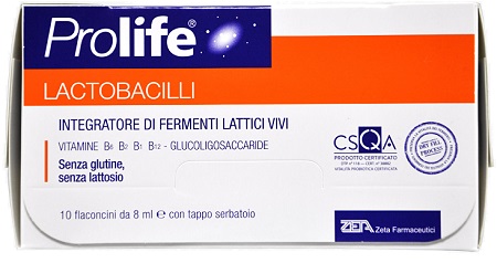 PROLIFE LACTOBACILLI 10 FLACONCINI 8 ML - Farmaunclick.it