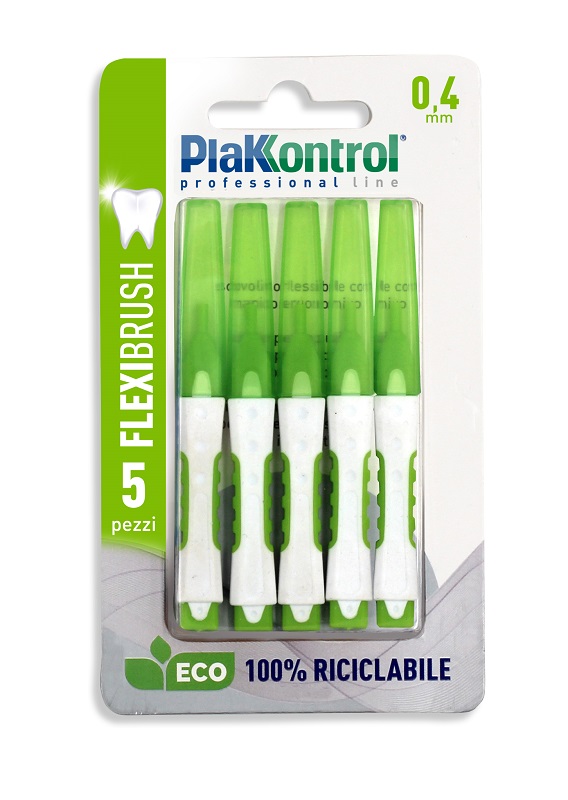 PLAKKONTROL SCOVOLINO INTERDENTALE FLEXI BRUSH04 BLISTER 5 PEZZI - Farmaunclick.it