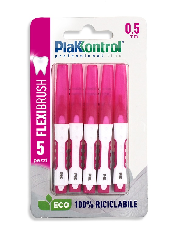 PLAKKONTROL SCOVOLINO INTERDENTALE FLEXI BRUSH05 BLISTER 5 PEZZI - Farmaunclick.it