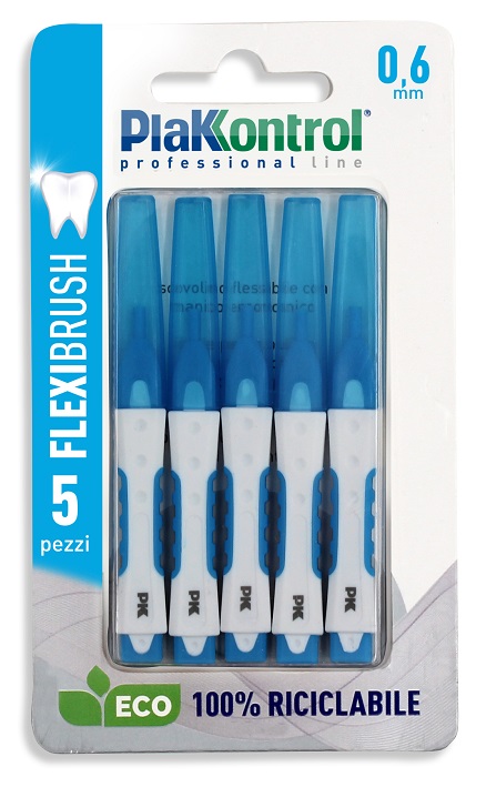 PLAKKONTROL SCOVOLINO INTERDENTALE FLEXI BRUSH06 BLISTER 5 PEZZI - Farmaunclick.it