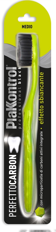 PLAKKONTROL PERFETTO CARBON SPAZZOLINO MANUALE BLISTER 1 PEZZO - Farmaunclick.it