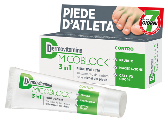 DERMOVITAMINA MICOBLOCK 3 IN 1 PIEDE D'ATLETA 30 ML - Farmaunclick.it