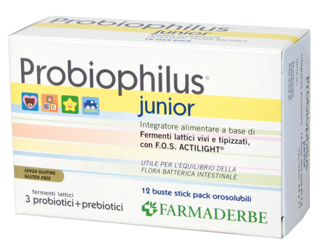 PROBIOPHILUS JUNIOR 12 BUSTINE 24 G - Farmaunclick.it