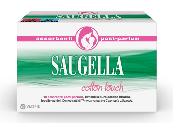 SAUGELLA COTTON TOUCH ASSORBENTI POSTPARTUM 10 PEZZI - Farmaunclick.it
