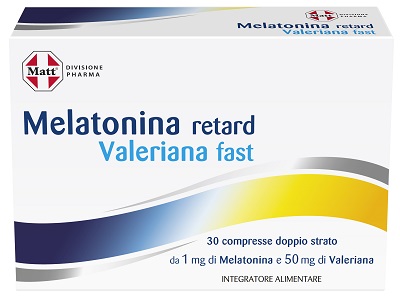 MATT DIVISIONE PHARMA MELATONINA RETARD VALERIANA FAST 30 COMPRESSE - Farmaunclick.it