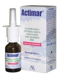 ACTIMAR SOLUZIONE NASALE SPRAY SALINA 3% CON ACIDO IALURONICO + MSM 20 ML CON EROGATORE - Farmaunclick.it