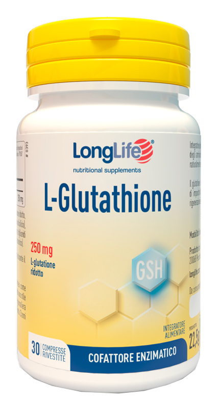 LONGLIFE L-GLUTATHIONE 250 MG 30 COMPRESSE - Farmaunclick.it