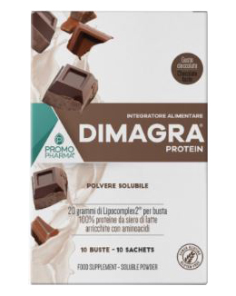DIMAGRA PROTEIN CIOCCOLATO 10 BUSTE - Farmaunclick.it