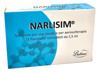NARLISIM SOLUZIONE PER USO NASALE E AEROSOLTERAPIA 15 FLACONCINI RICHIUDIBILI DA 2,5 ML L'UNO - Farmaunclick.it
