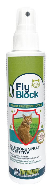 FLYBLOCK SOLUZIONE SPRAY PROTEZIONE GATTO 150 ML - Farmaunclick.it