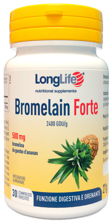 LONGLIFE BROMELAIN FORTE 30 COMPRESSE - Farmaunclick.it