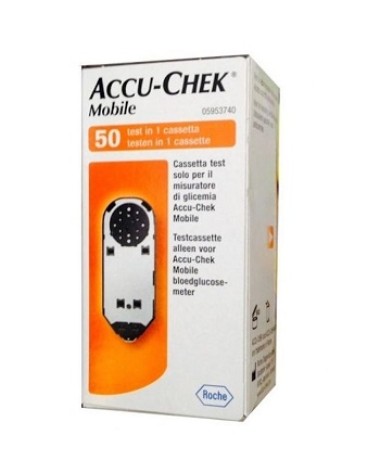 STRISCE MISURAZIONE GLICEMIA ACCU-CHEK MOBILE 50 TEST MIC 2 - Farmaunclick.it