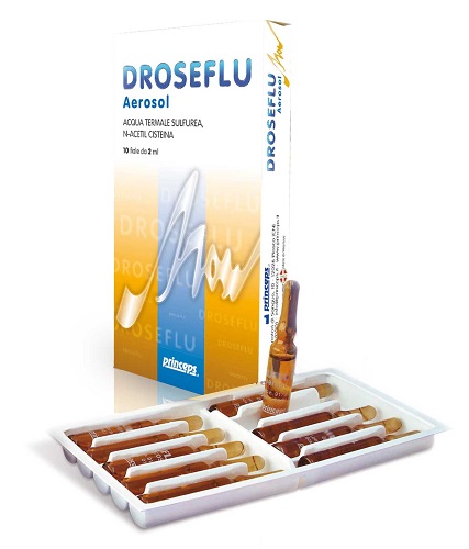 DROSEFLU FIALE AEROSOL ACQUA TERMALE SULFUREA 10 FIALE DA 2 ML - Farmaunclick.it