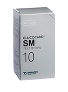 TEST STRIPS PER MISURAZIONE GLICEMIA GLUCOCARD SM 10 PEZZI - Farmaunclick.it