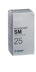TEST STRIPS PER MISURAZIONE GLICEMIA GLUCOCARD SM 25 PEZZI - Farmaunclick.it