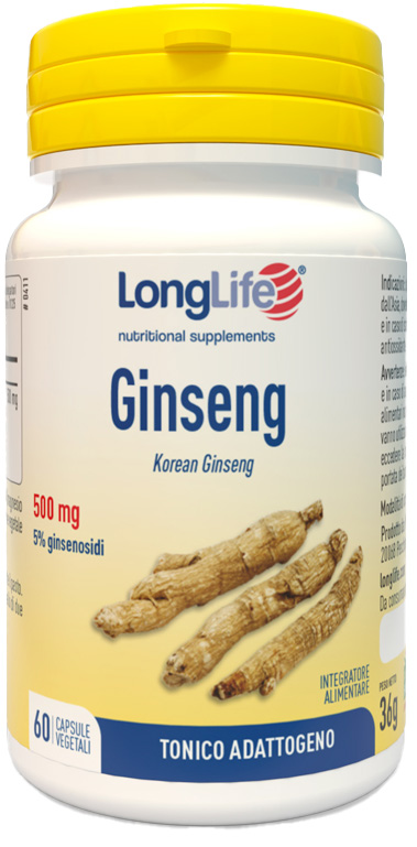 LONGLIFE GINSENG 5% 60 CAPSULE - Farmaunclick.it