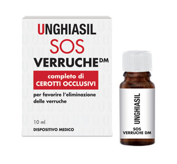 DISPOSITIVO MEDICO PER VERRUCHE IN FLACONE CON PENNELLINO 10 ML + 9 CEROTTI COPRIVERRUCA - Farmaunclick.it