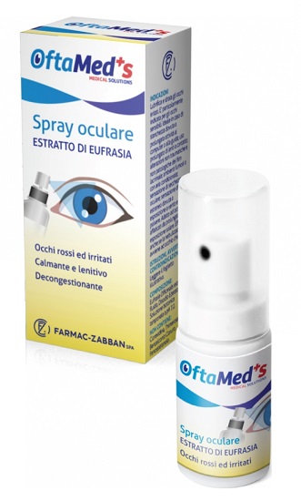OFTAMED'S SPRAY OCULARE OCCHI ROSSI E IRRITATI ESTRATTO EUFRASIA 10 ML - Farmaunclick.it