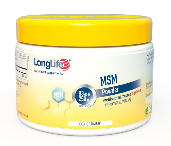 LONGLIFE MSM POWDER 250 G - Farmaunclick.it