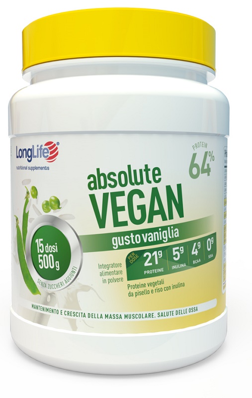 LONGLIFE ABSOLUTE VEGAN 500 G - Farmaunclick.it