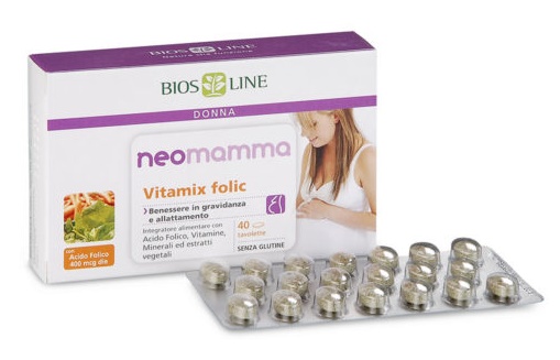 BIOSLINE NEOMAMMA VITAMIX FOLIC 40 COMPRESSE NEW - Farmaunclick.it
