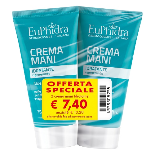 EUPHIDRA ABB CREMA MANI IDRATANTE TERMOFORMATI 2 PEZZI - Farmaunclick.it