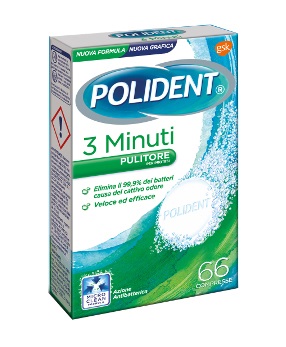 POLIDENT 3 MINUTI 66 COMPRESSE - Farmaunclick.it