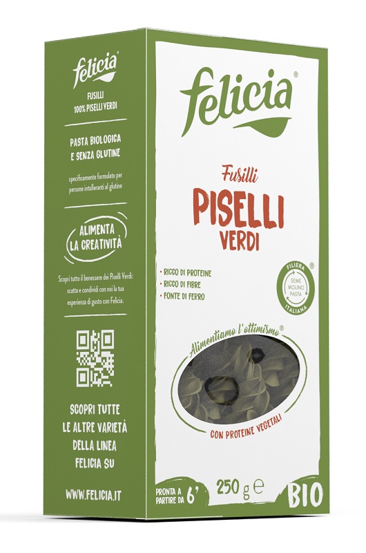 FELICIA BIO FUSILLI PISELLI VERDI 250 G - Farmaunclick.it