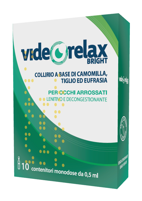 COLLIRIO LENITIVO DECONGESTIONANTE VIDEORELAX BRIGHT MONODOSE 0,5 ML 10 PEZZI - Farmaunclick.it