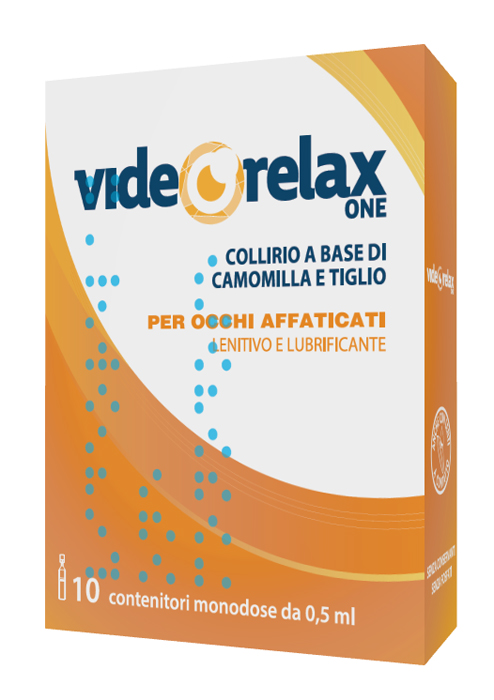 COLLIRIO VIDEORELAX ONE LENITIVO E LUBRIFICANTE OCCHI AFFATICATI 10 CONTENITORI MONODOSE 0,5 ML - Farmaunclick.it