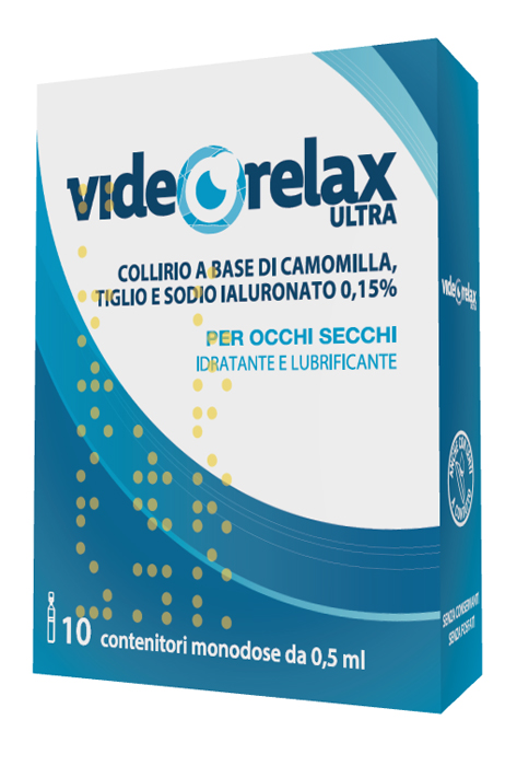 COLLIRIO IDRATANTE E LUBRIFICANTE VIDEORELAX ULTRA MONODOSE 0,5 ML 10 PEZZI - Farmaunclick.it