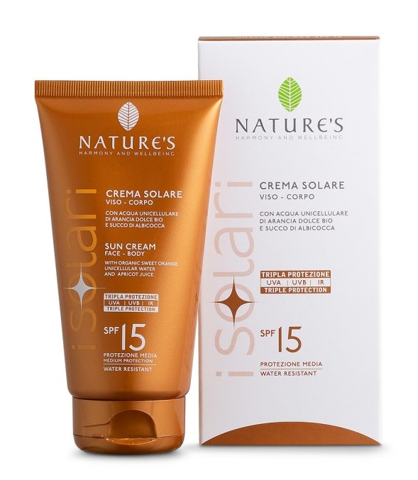 NATURE'S I SOLARI CREMA SOLARE VISO E CORPO SPF 15 IR SUN 150 ML - Farmaunclick.it