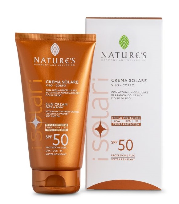 NATURE'S I SOLARI CREMA SOLARE VISO E CORPO SPF 50 IR SUN 150 ML - Farmaunclick.it