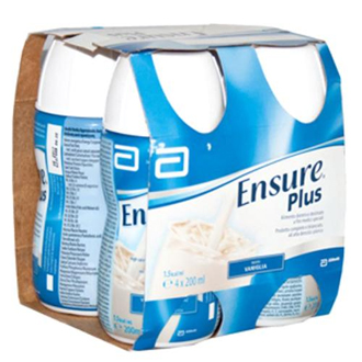 ENSURE PLUS VANIGLIA 4 BOTTIGLIE DA 200 ML - Farmaunclick.it