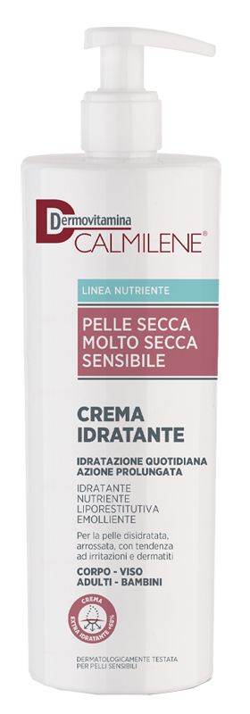 DERMOVITAMINA CALMILENE CREMA IDRATANTE PER PELLE SECCA, MOLTO SECCA O SENSIBILE 500 ML - Farmaunclick.it