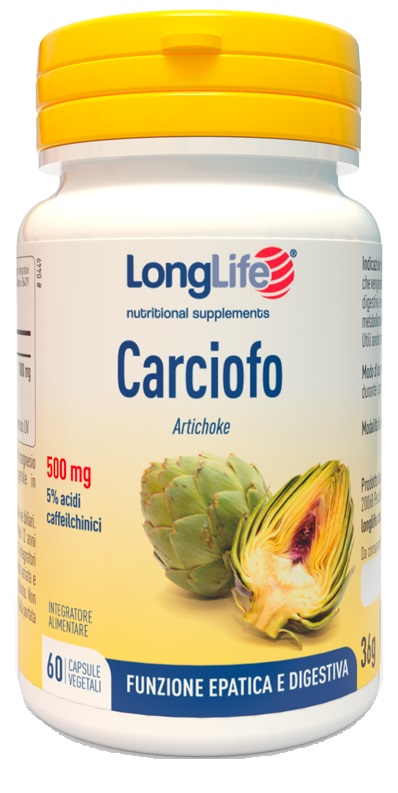 LONGLIFE CARCIOFO 60 CAPSULE VEGETALI - Farmaunclick.it