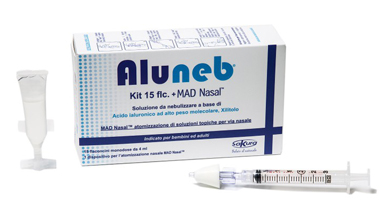 ALUNEB KIT SOLUZIONE ISOTONICA 15 FLACONCINI DA 4 ML + MAD NASAL ATOMIZZATORE - Farmaunclick.it