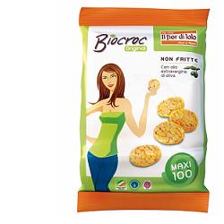 BIOCROC MAXI MINI GALLETTE DI MAIS ALL'OLIO EXTRA VERGINE DI OLIVA BIO 100 G - Farmaunclick.it