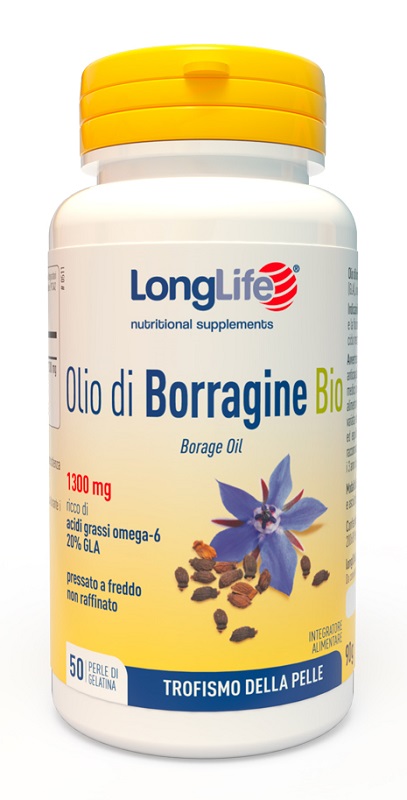 LONGLIFE OLIO BORRAGINE BIO 50 PERLE - Farmaunclick.it
