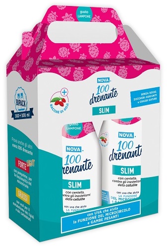 NOVA100 DRENANTE SLIM CON BACCHE DI GOJI 300 + 300 ML - Farmaunclick.it
